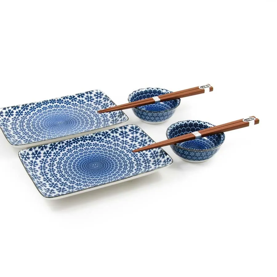 Blue Star Sushi Serving Set