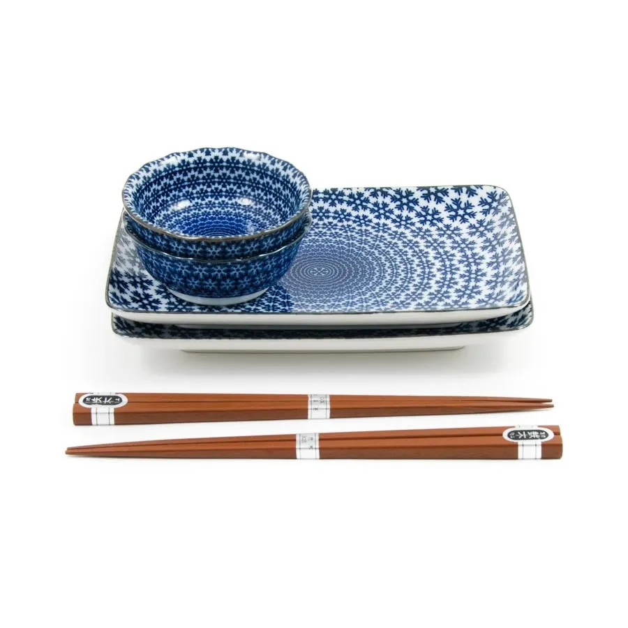 Blue Star Sushi Serving Set