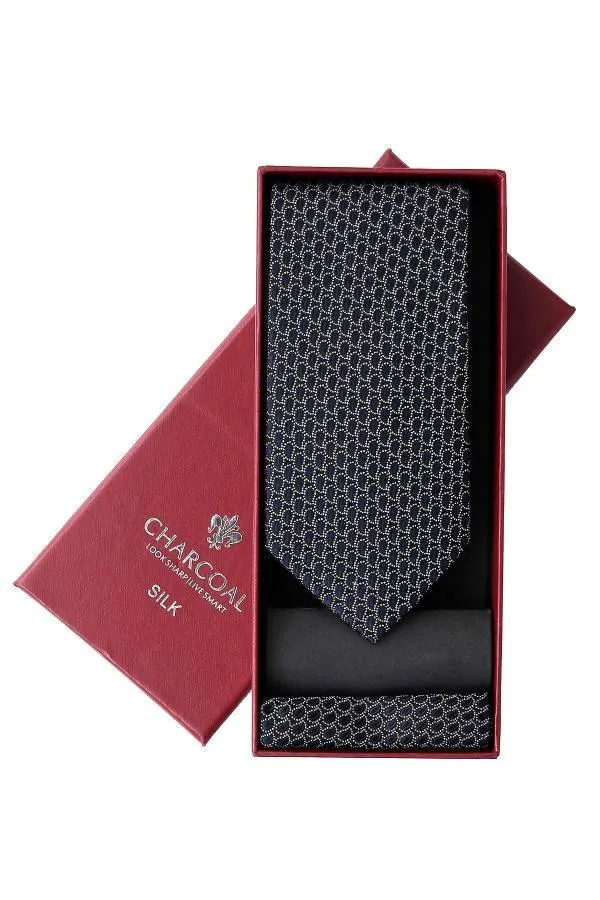 BOX SILK TIE SET