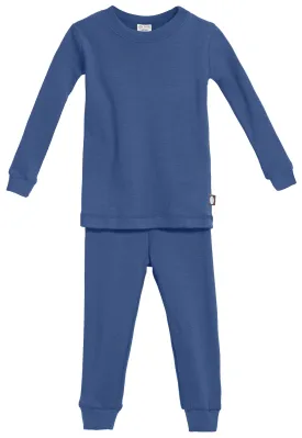 Boys and Girls Soft Organic Cotton Snug Fit Pajama Sets   | Smurf Blue