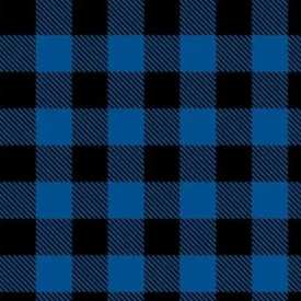 Buffalo Plaid Blue and Black Flannel 3/4" squares by Camelot Fabrics