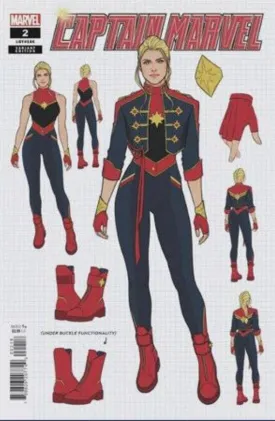 CAPTAIN MARVEL #2 JEN BARTEL DESIGN VARIANT 1:10 RATIO