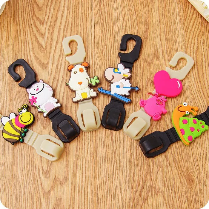 Cartoon Design Car Seat- Back Small Hook