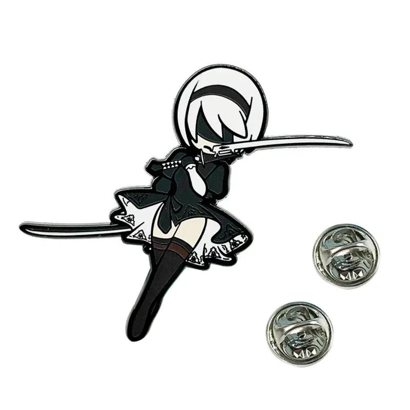 Cartoon Themed Enamelled Pin