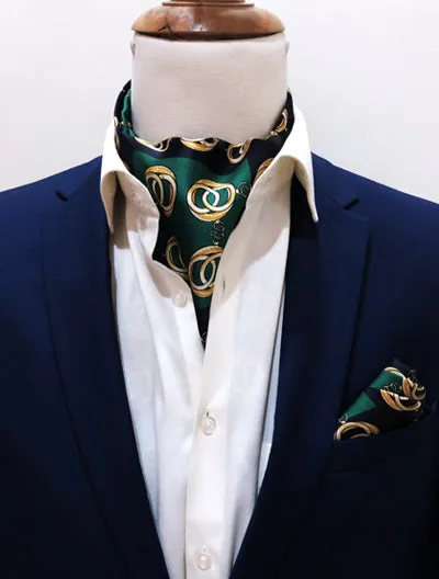 Chain Loop - Silk Ascot & Pocket Square Set