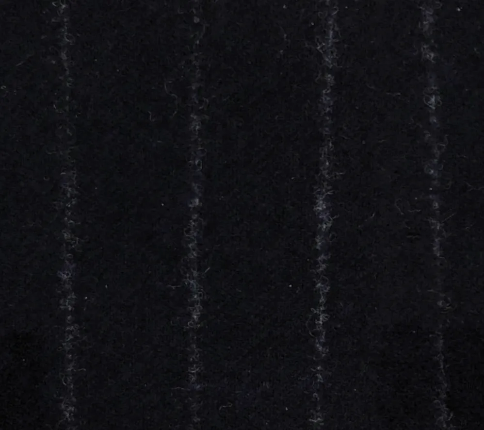 Chalkstripe Navy Blue Flannel Wool