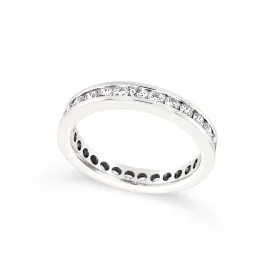 Channel Set Diamond Eternity Wedding Band - 1.00 carat t.w.