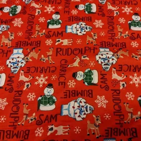 Christmas Flannel Rudolph Flannel Character Names Red