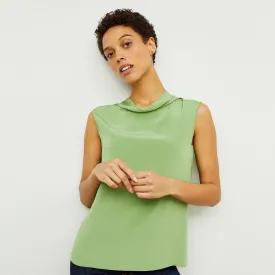 Daisy Top - Washable Silk :: Cactus