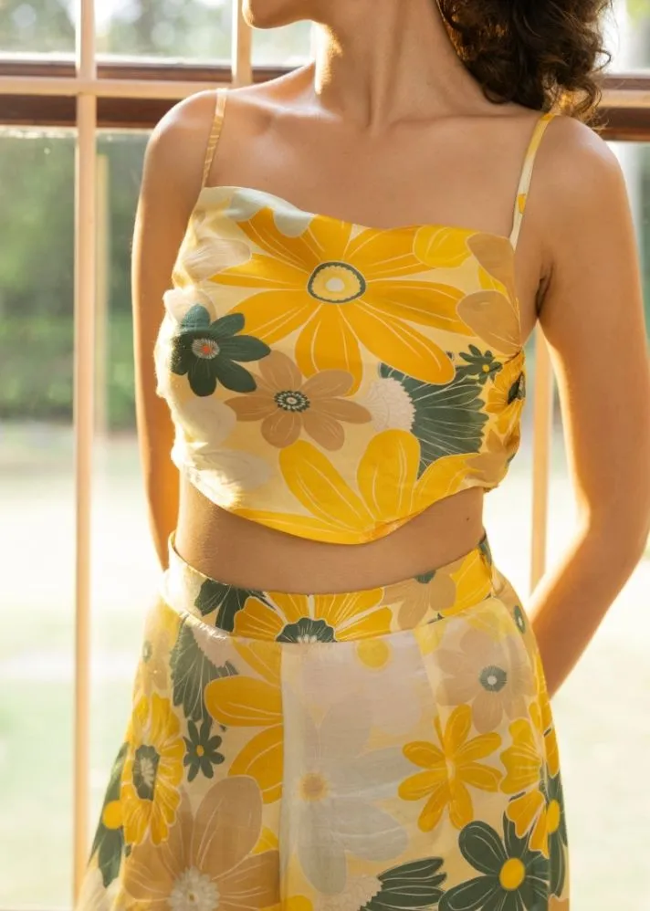 Dazzle Co-Ord Set Mosaic Yellow Print