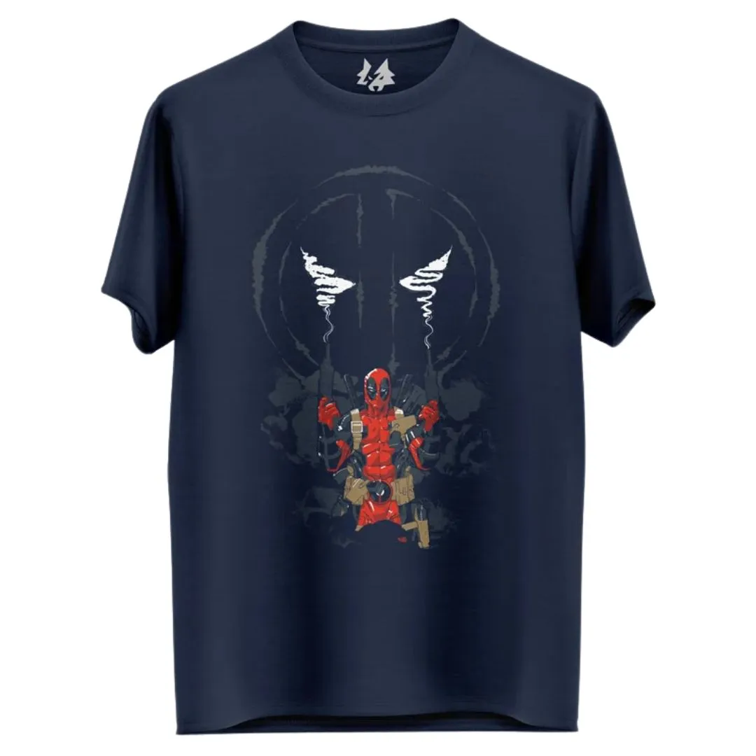 Deadpool Smoke - Marvel Official T-Shirt