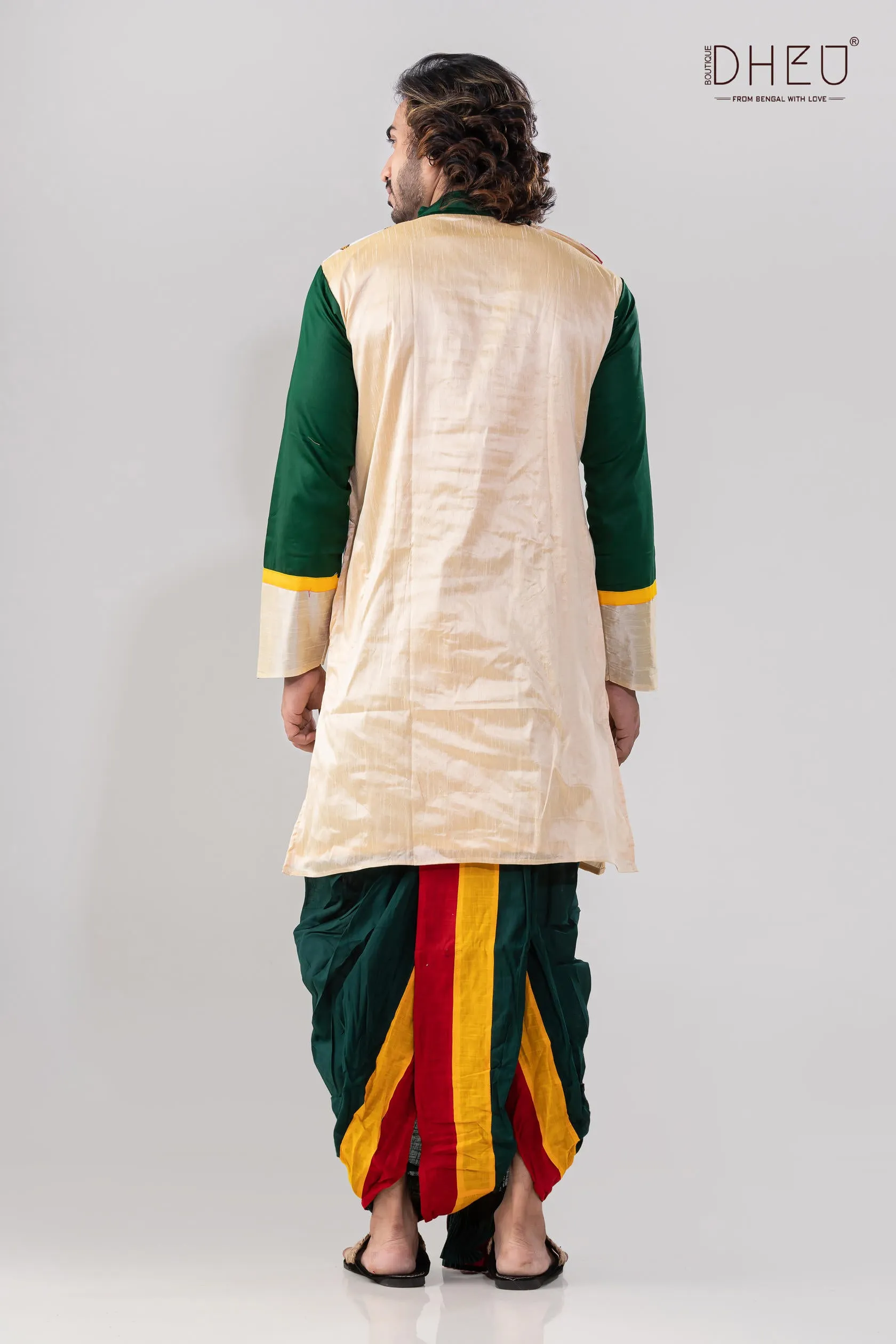 Dheu Exclusive Designer Kurta Dhoti(Optional) Set