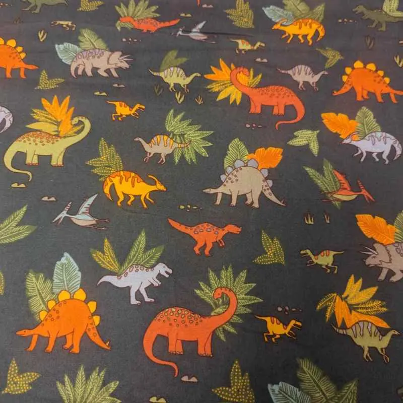 Dinosaur Cozy Flannel by Whistler Studio - Oeko-Tex Certified