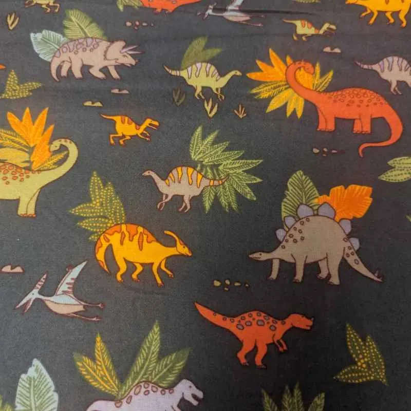 Dinosaur Cozy Flannel by Whistler Studio - Oeko-Tex Certified