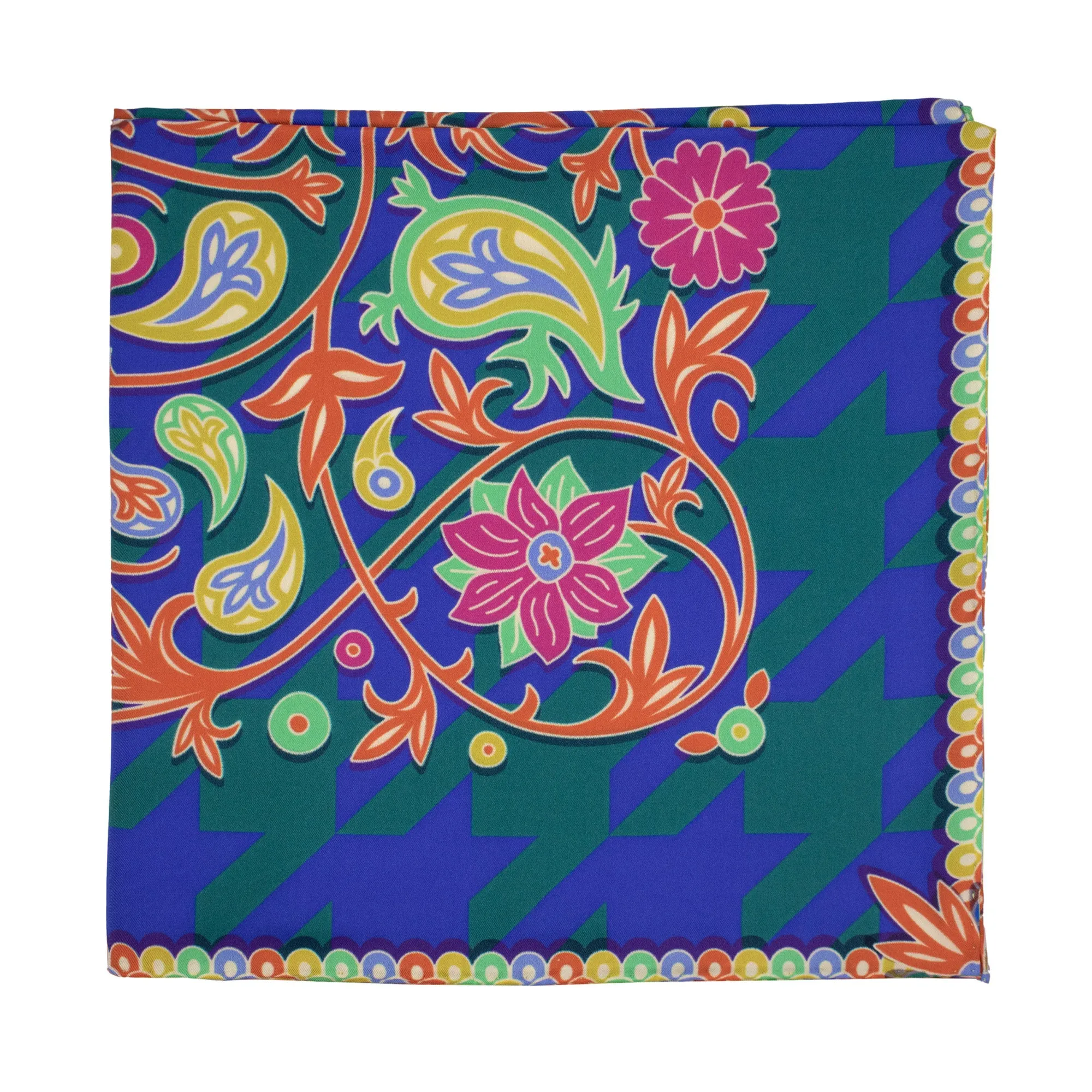 Discobolos Varanasi, Paisley Gods Silk Scarf