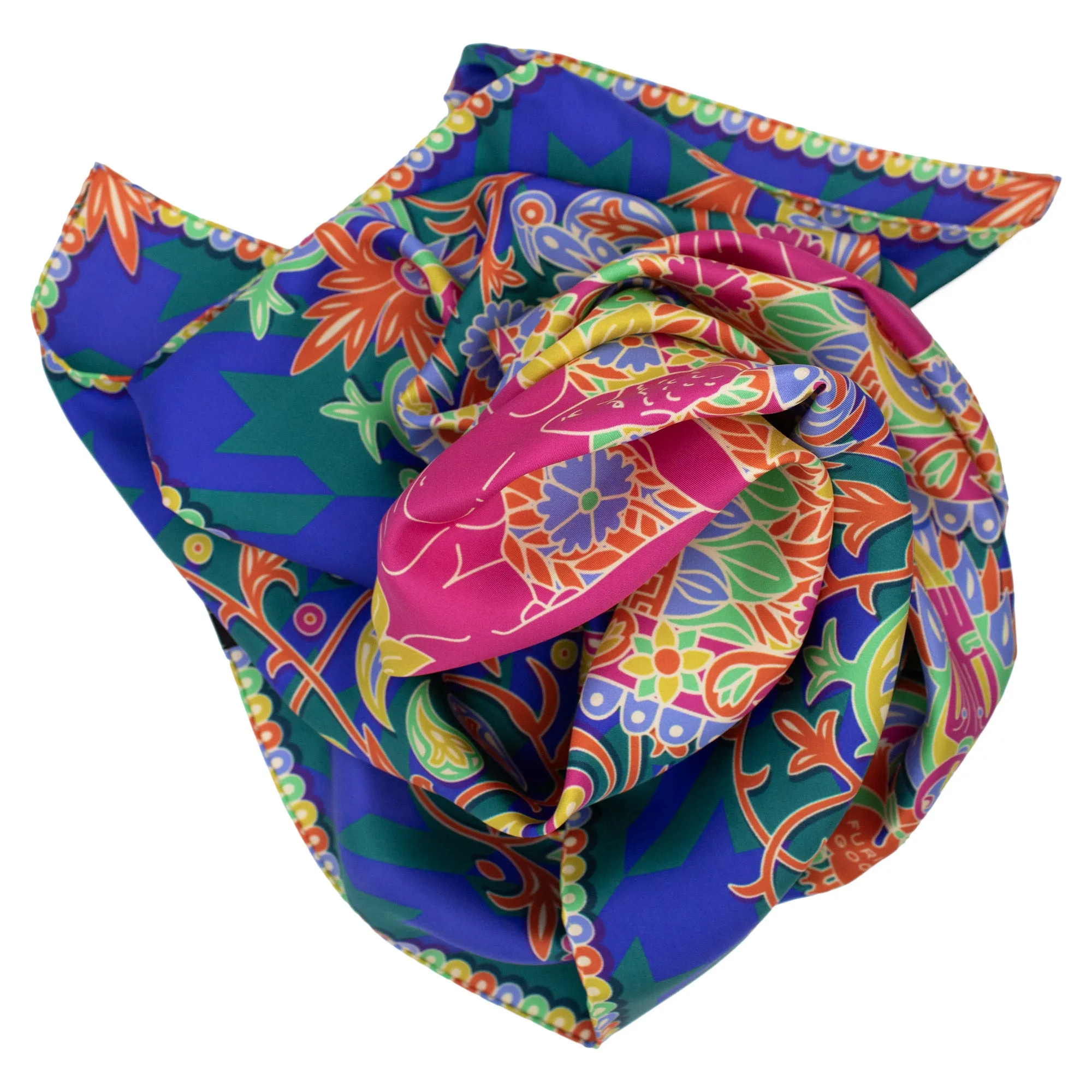 Discobolos Varanasi, Paisley Gods Silk Scarf