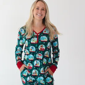 Disney A Very Pixar Christmas Women's Pajama Top