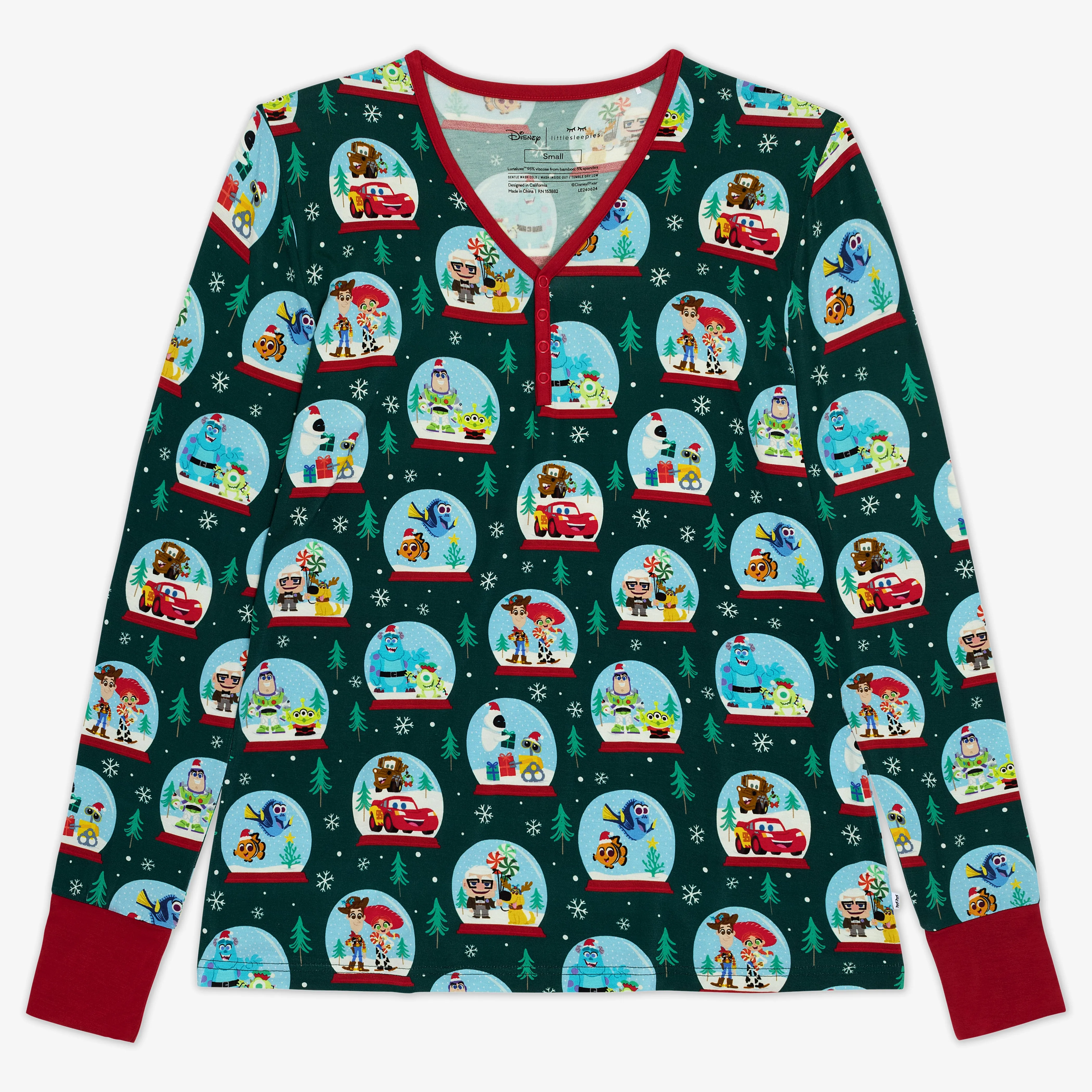 Disney A Very Pixar Christmas Women's Pajama Top