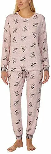 DISNEY MICKEY AND MINNIE COZY 2 PC WOMEN’S PAJAMA SET