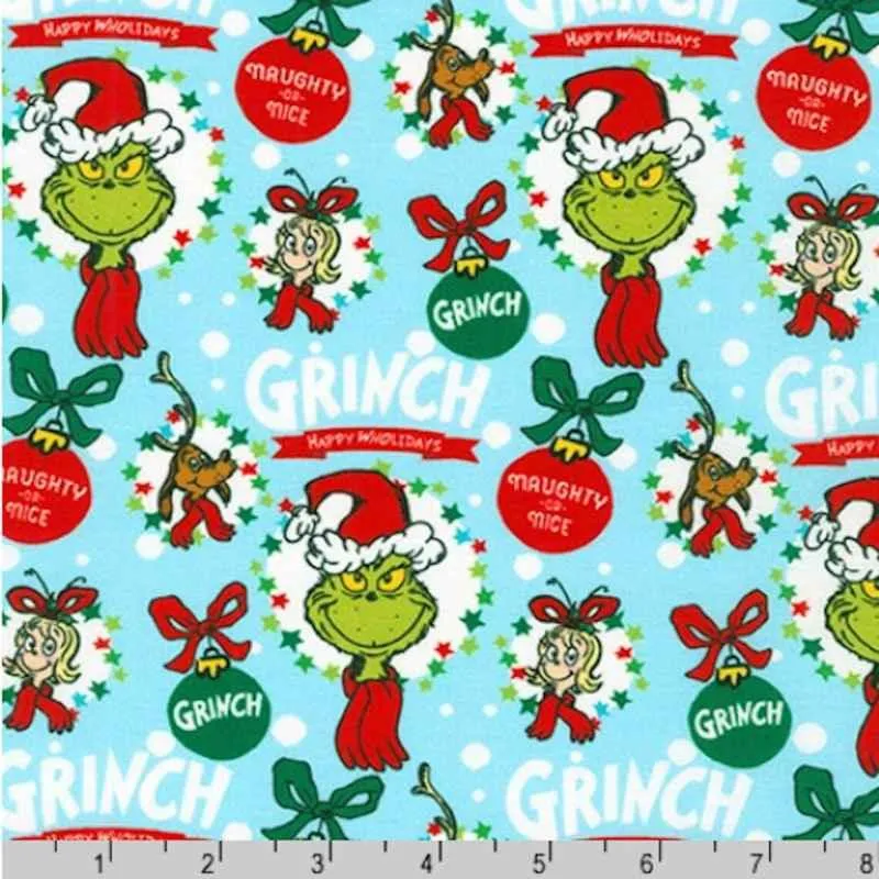 Dr. Seuss FLANNEL, How the Grinch Stole Christmas Flannel