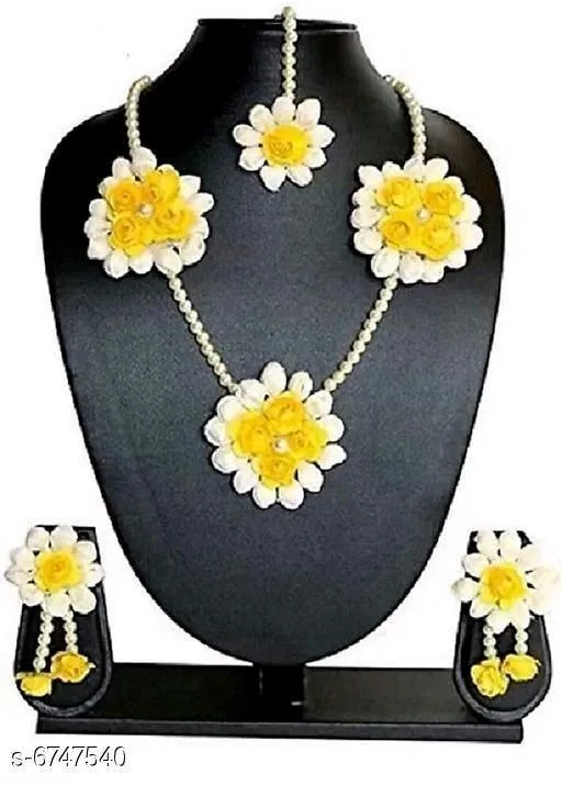 Elegant Flower Jewellery Sets