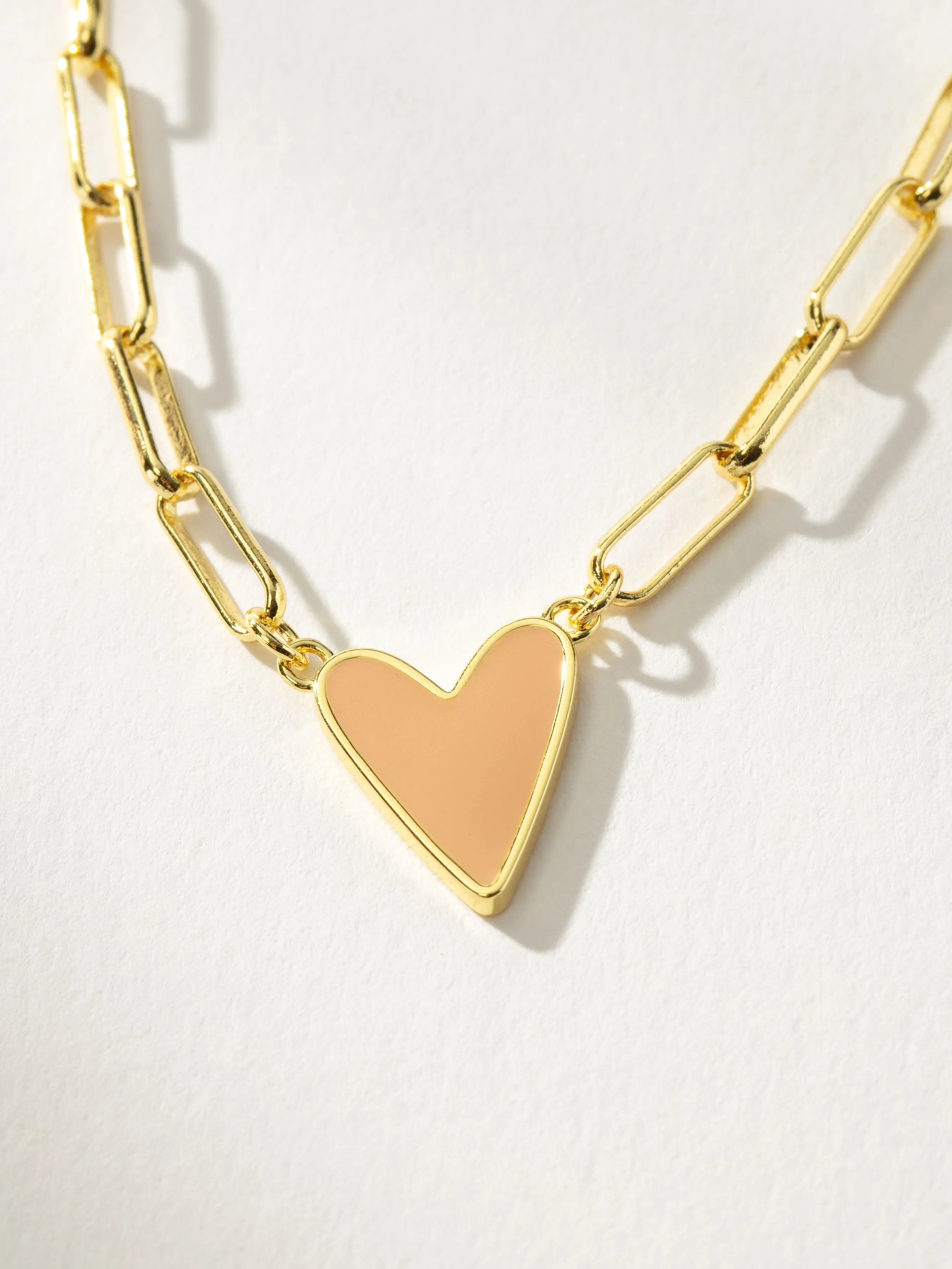 Enamel Heart Necklace