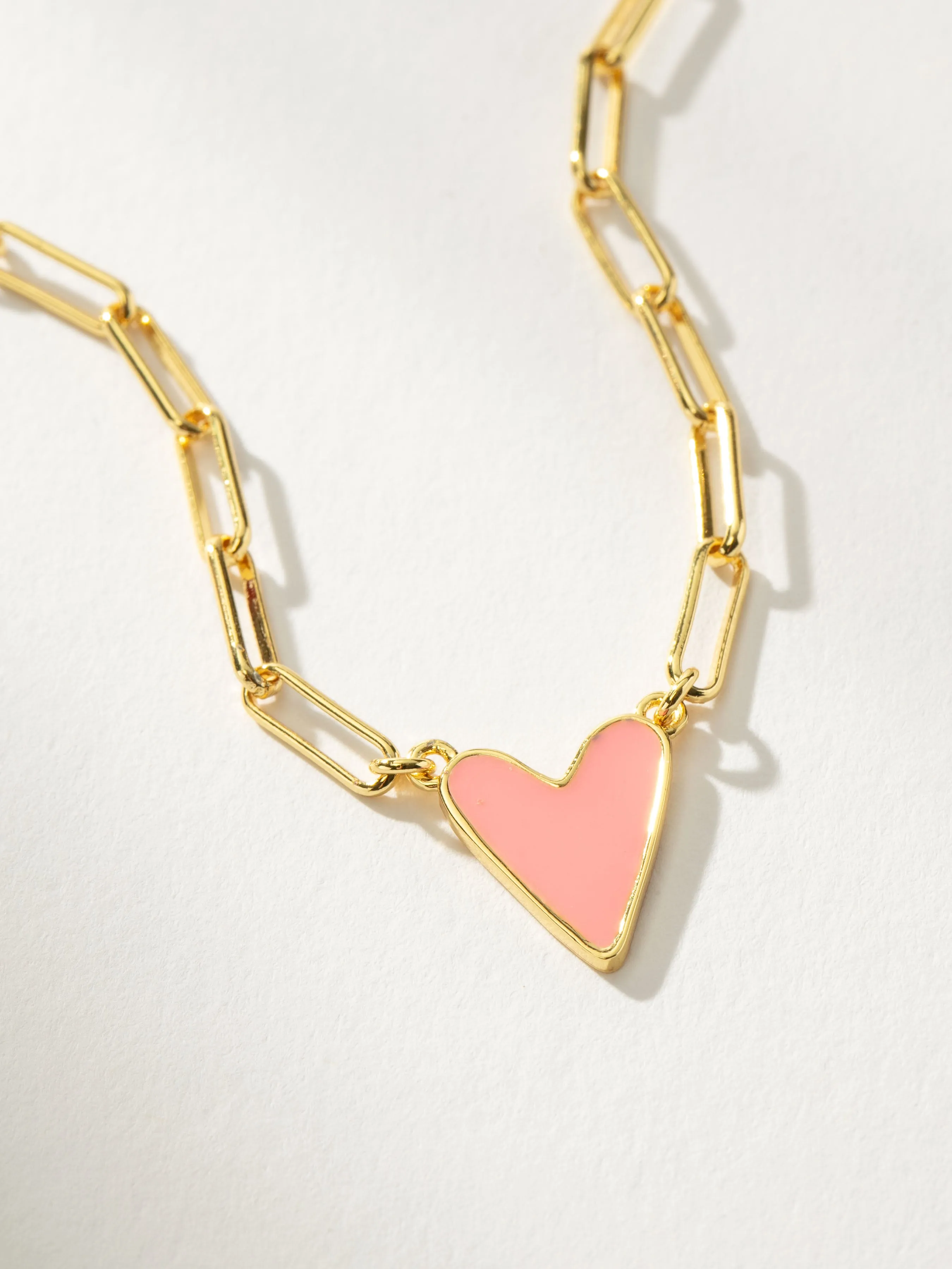 Enamel Heart Necklace