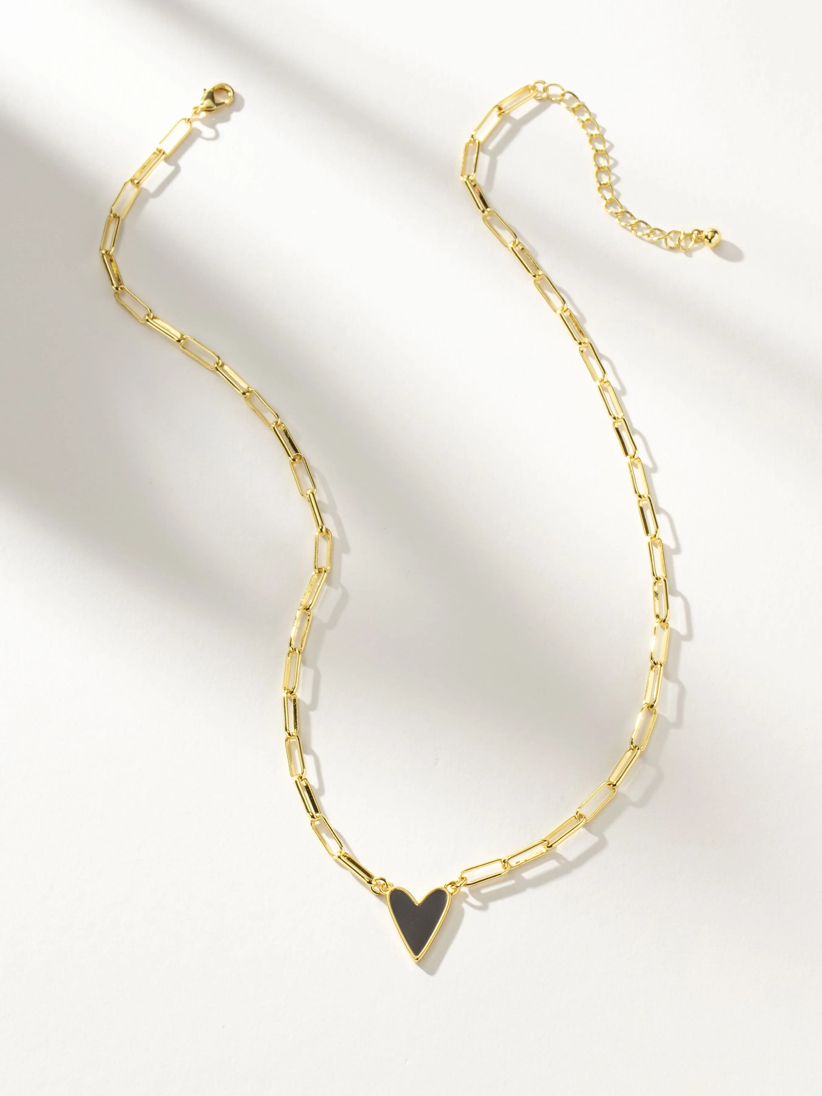 Enamel Heart Necklace