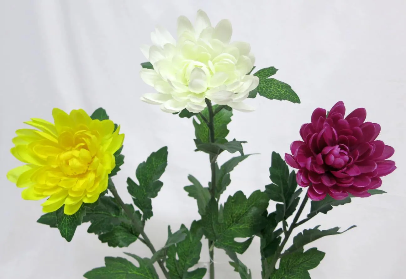 F0038 Chrysanthemum Stem 53cm 3 Colours