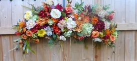 Fall Wedding Arch Flowers, Autumn Wedding