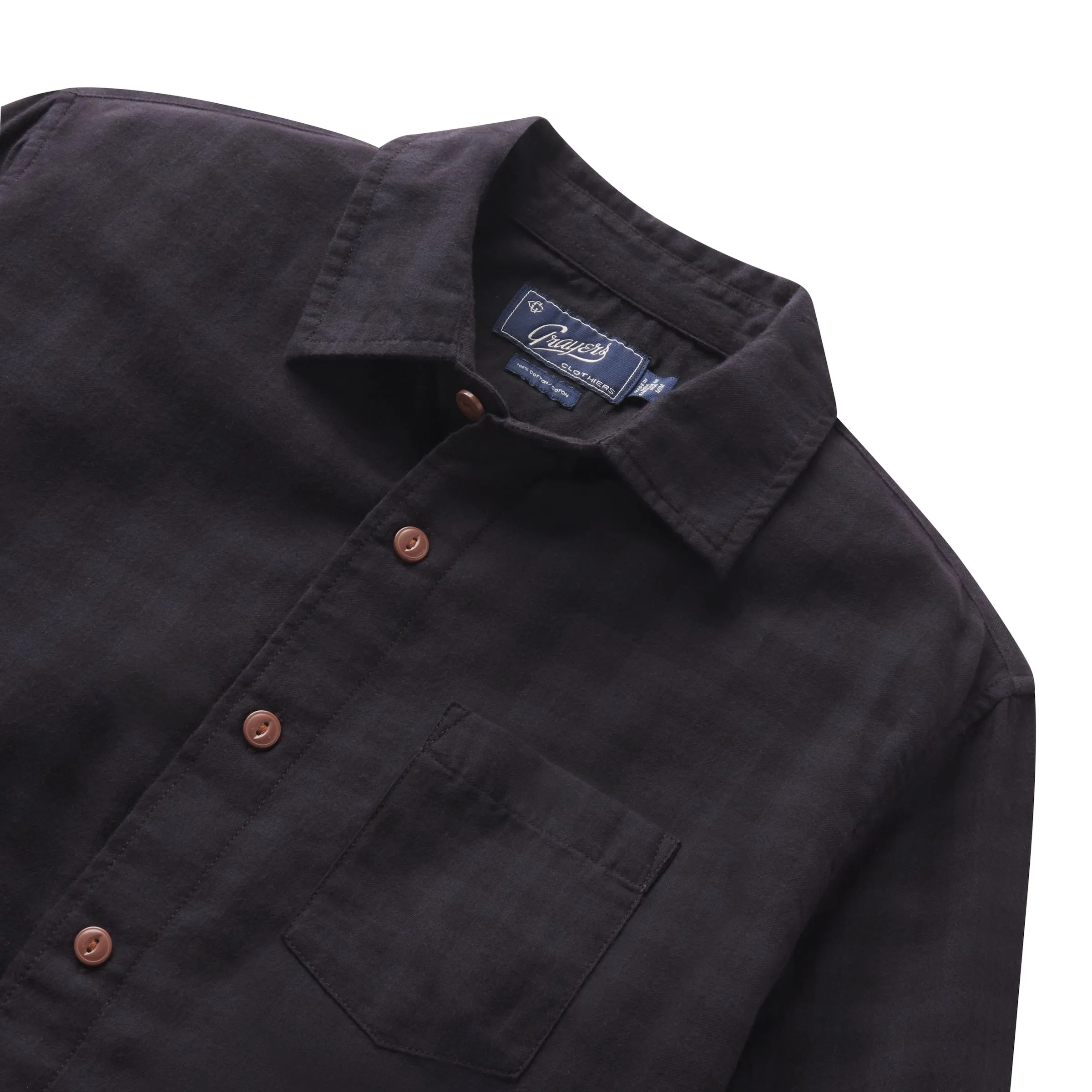 Featherweight Flannel Shirt - Navy