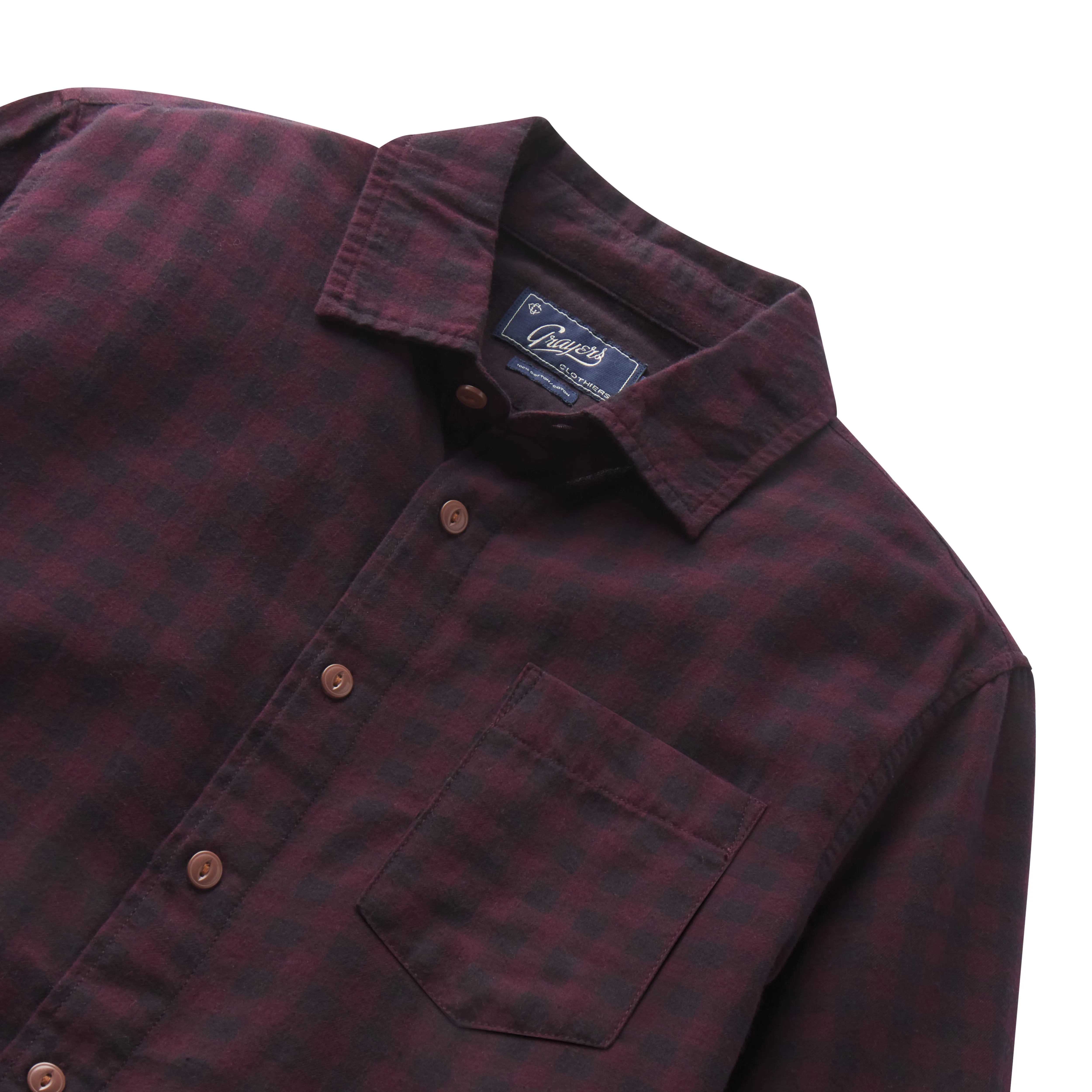 Featherweight Flannel Shirt - Raisin