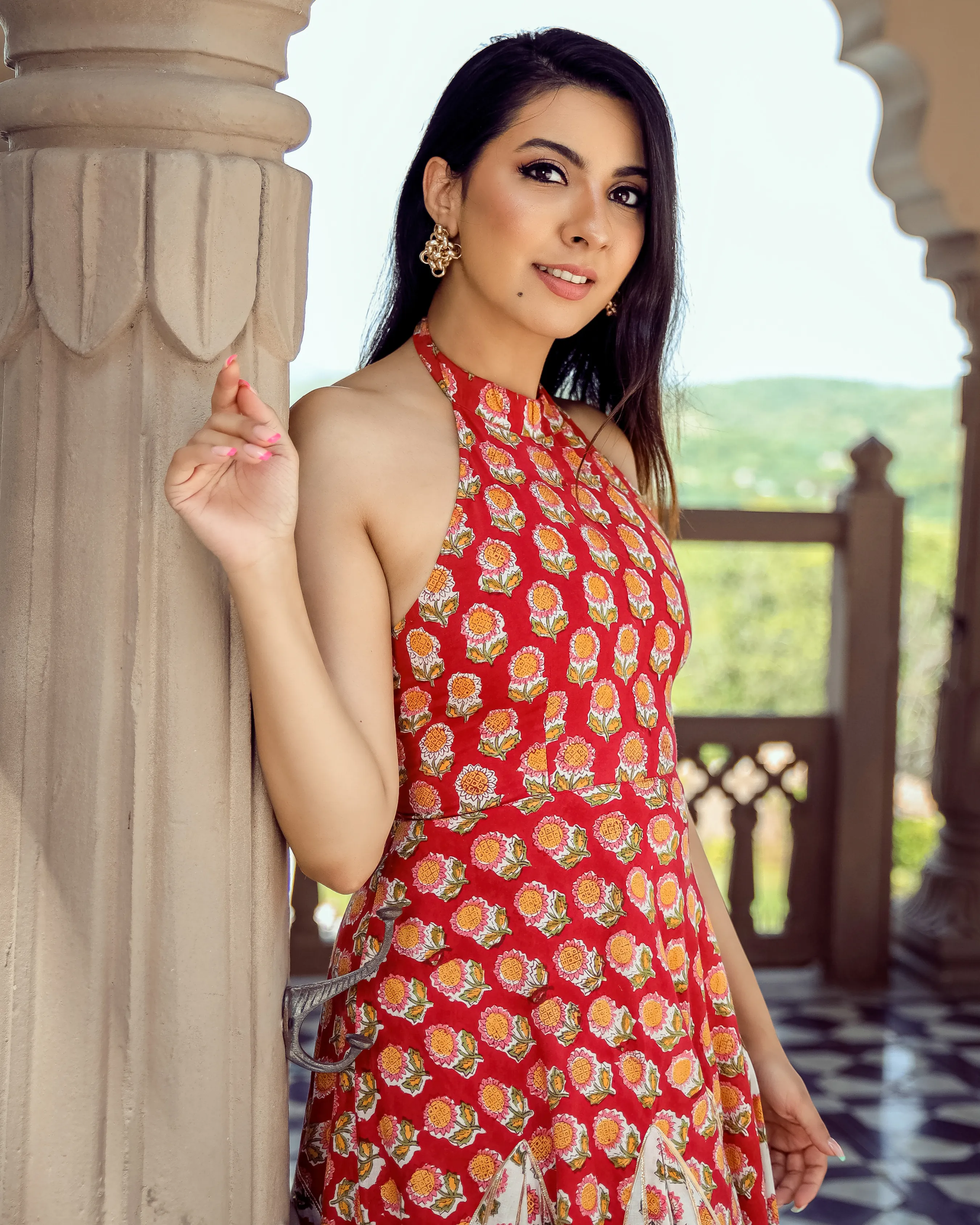 Floral Fair Handblock Kurta Set