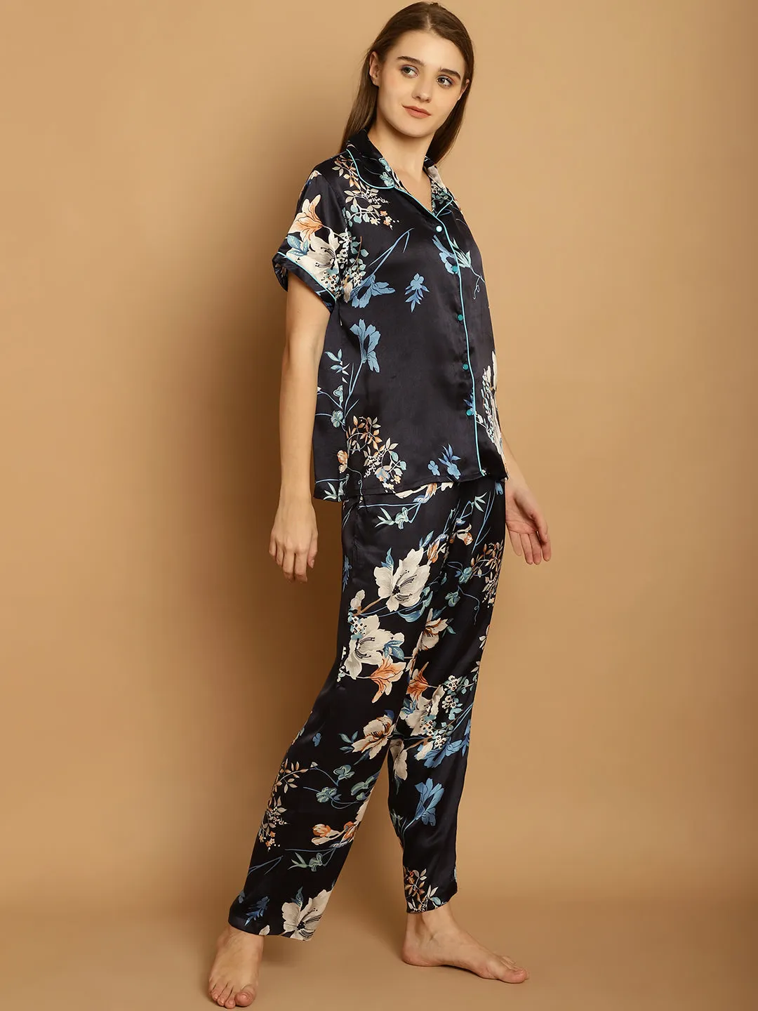 Floral Print Nighsuit Set