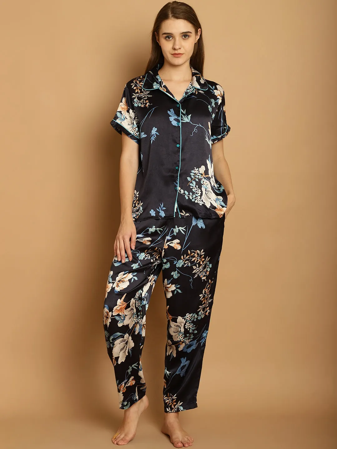 Floral Print Nighsuit Set