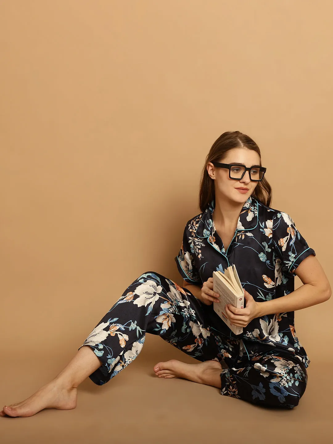 Floral Print Nighsuit Set