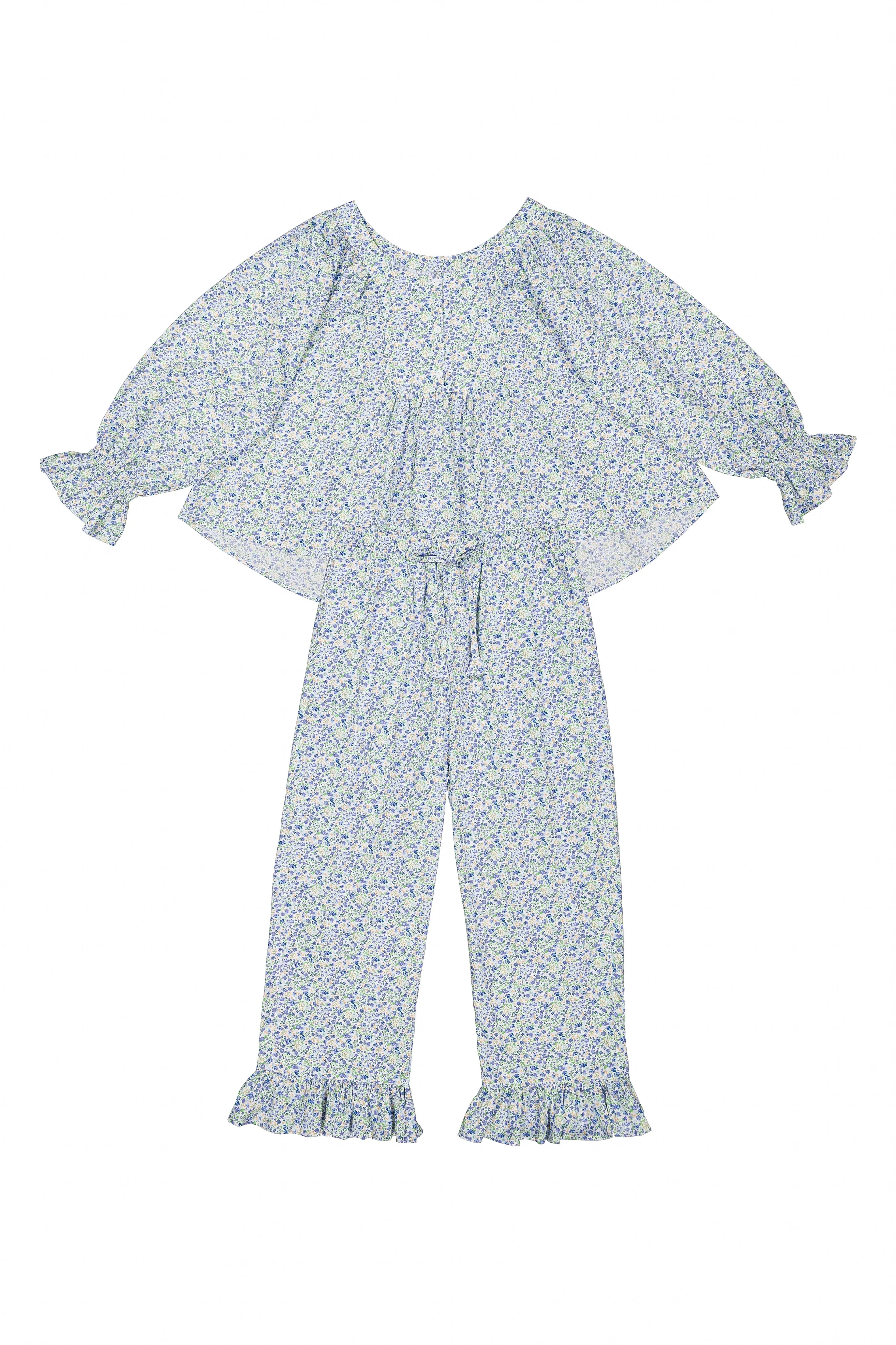 Florence Sleep Set - Cotton - Floret Blue