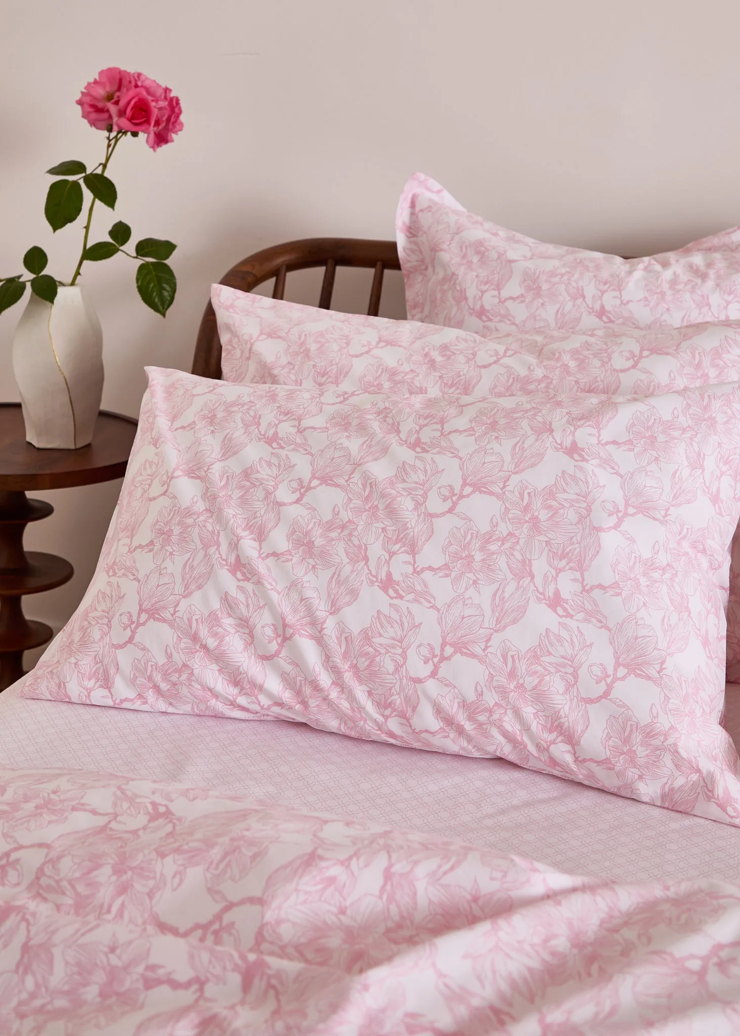 Foxford Pink Magnolia Duvet Set