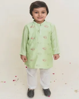 Full Sleeves Katha Kurta Set