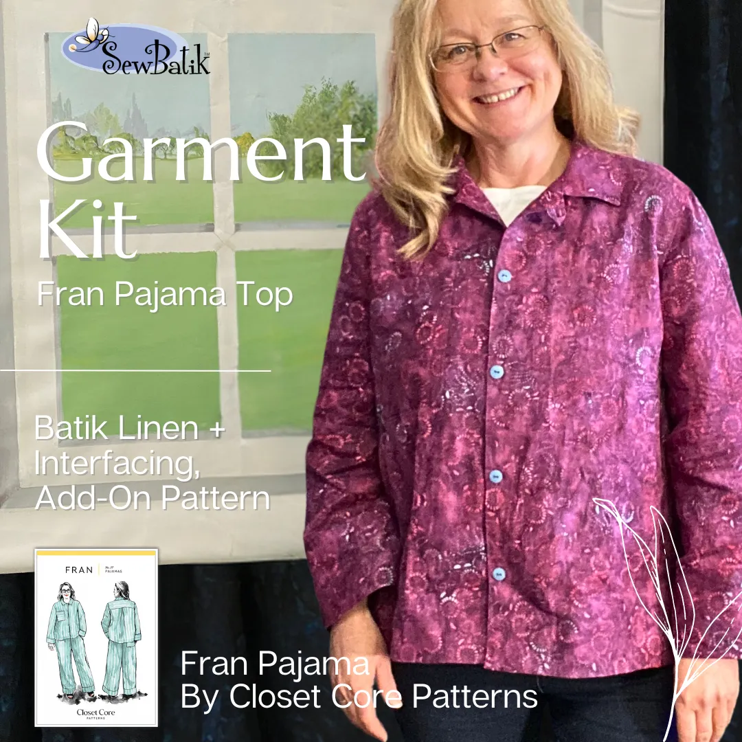 Garment Kit - Fran Pajama Top - Batik Linen