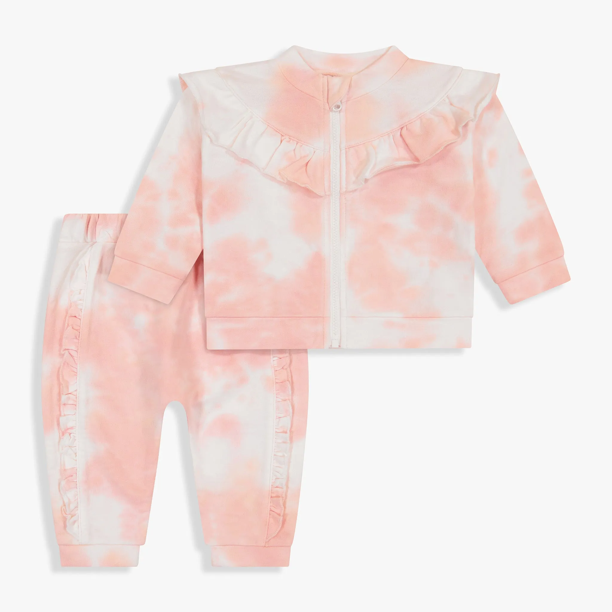 Girls Tie Dye Jacket & Pant Set