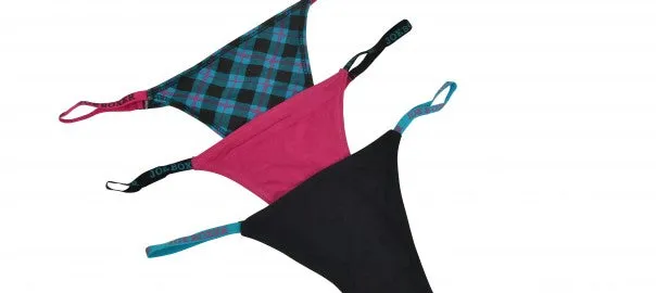 Joe Boxer 3pack Thongs - Blue Plaid