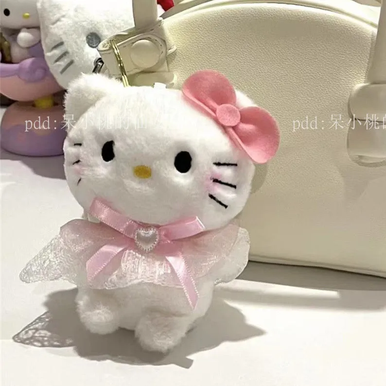 Kitty plush pendant for wearing skirt key chain