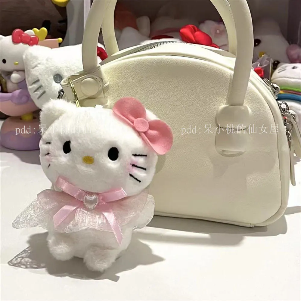 Kitty plush pendant for wearing skirt key chain