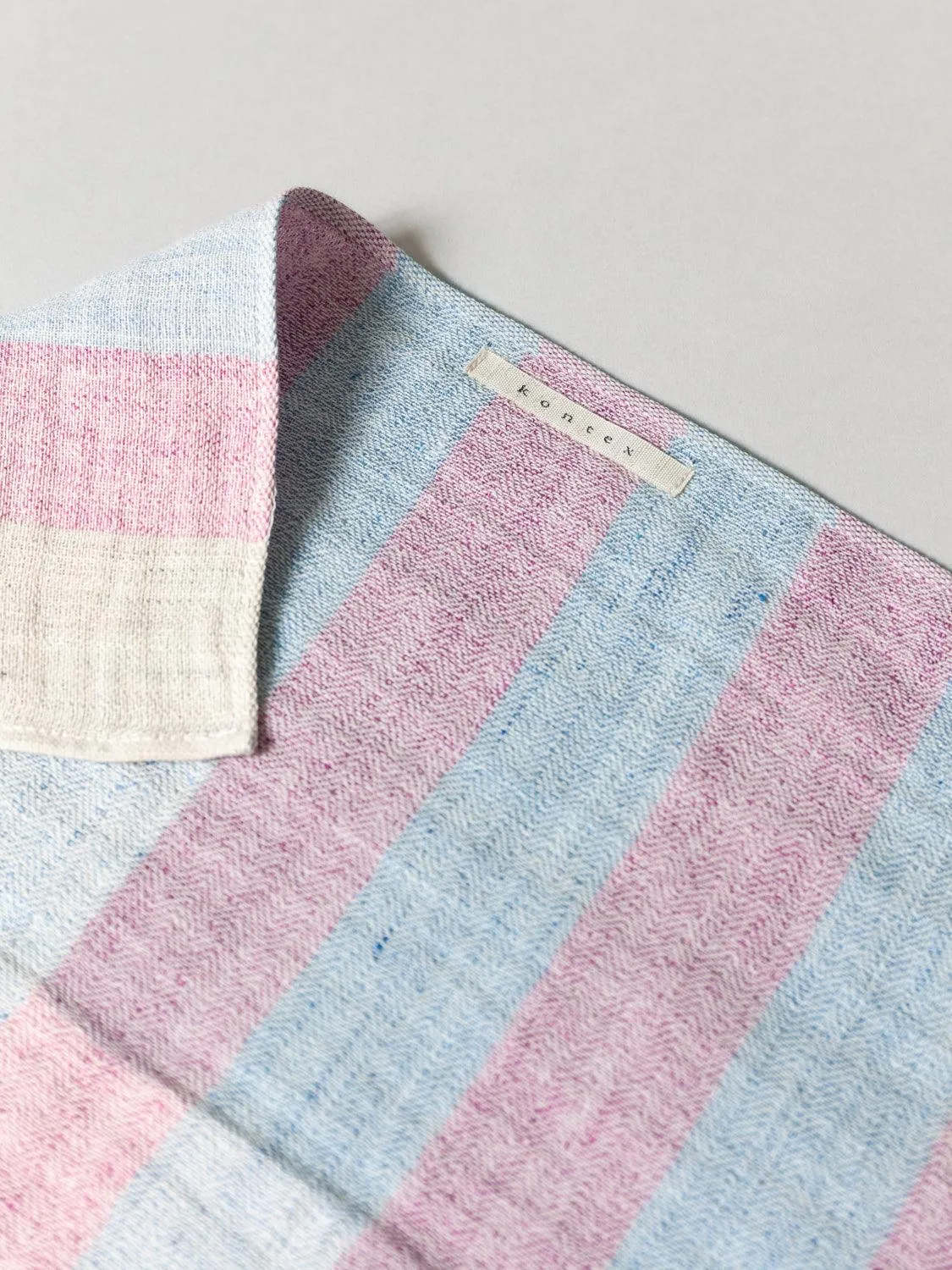 Linen50 Kitchen Towel, Pink   Blue