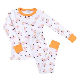 Magnolia Baby Long Sleeve PJ Set - Picking Pumpkins Pink