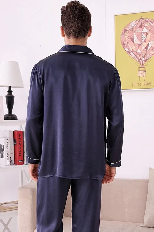 Mens Silk Pajama Set