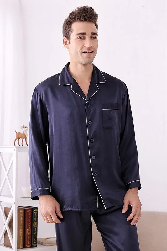 Mens Silk Pajama Set