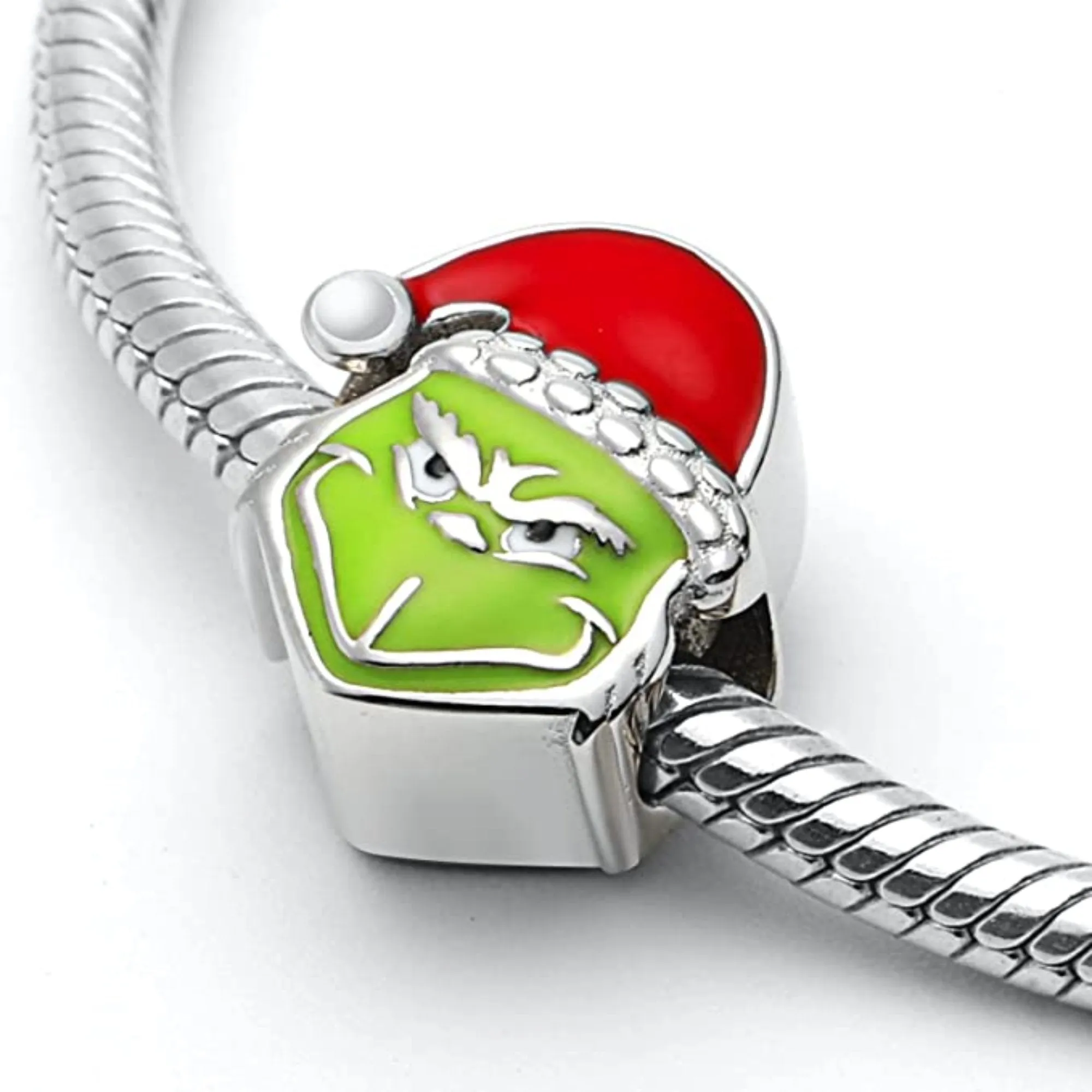 Mischievous Grinch Stole Bead Charm