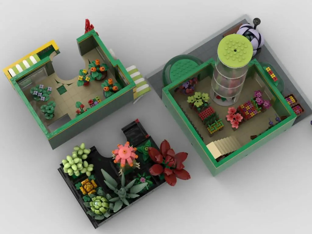 Modular Flower store   Display for set 10309